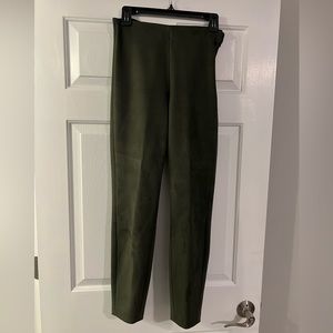 Banana Republic Hunter Green Suede Pants Sz. 10 Excellent Condition.